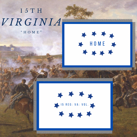 "Home" 15th Virginia Infantry Flag Stickers