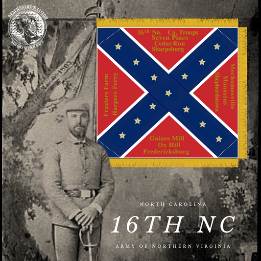 16th North Carolina Troops Flag Stickers