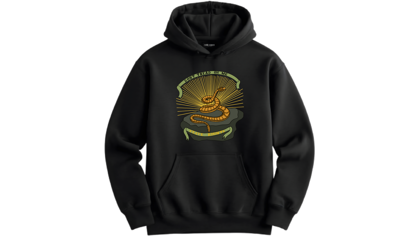 "State Rights - Don't Tread on Me" Georgia Secession Flag Hoodie
