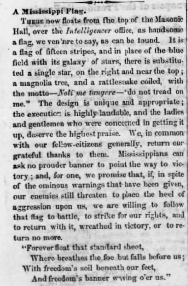 Oxford Mississippi Secession Flag Stickers/Magnet