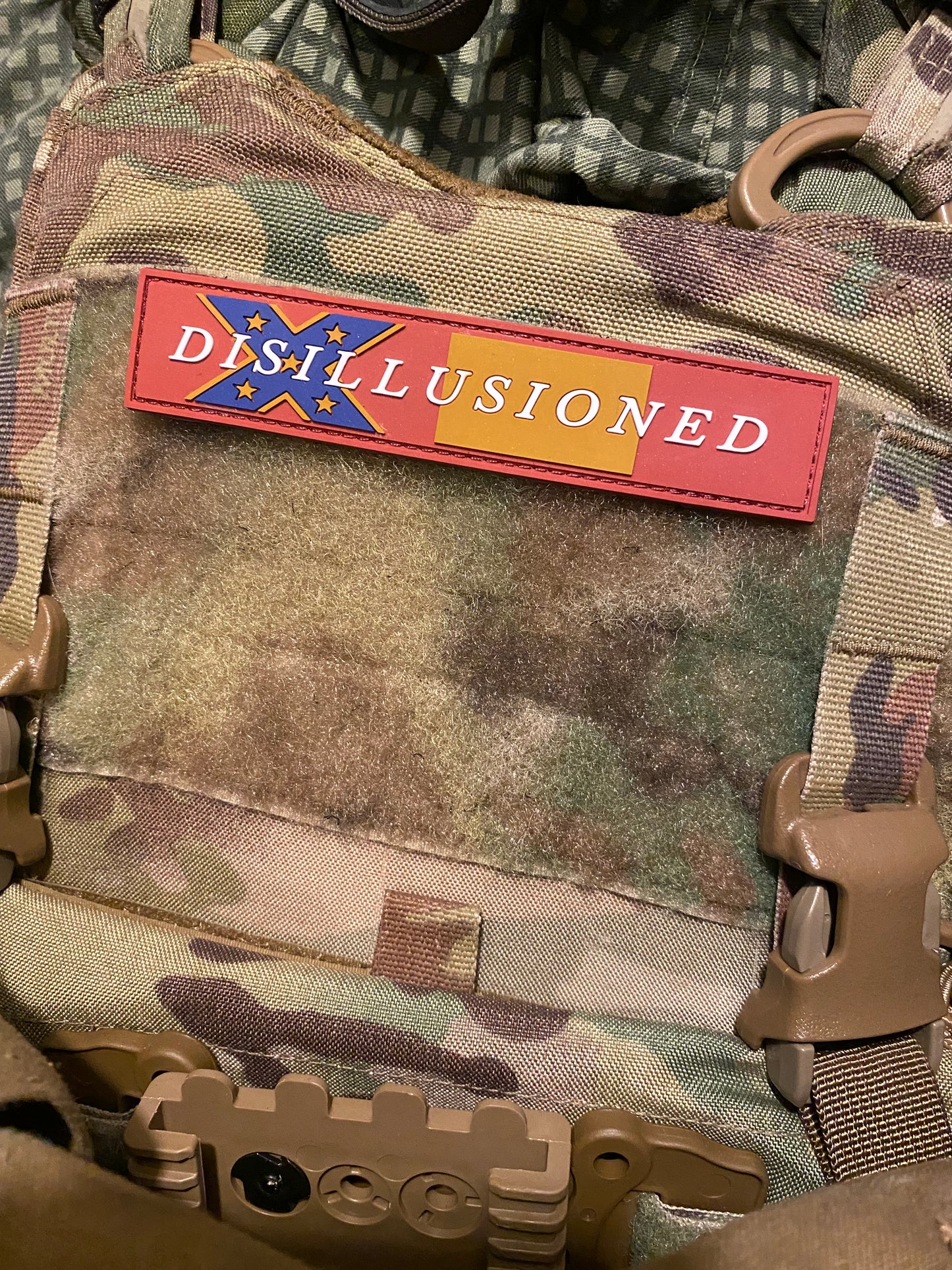 "Disillusioned" Third National Flag Morale PVC Patch - Subdued Colors