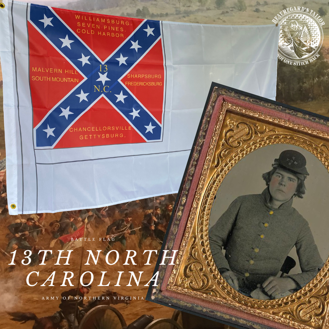 13th North Carolina Infantry 2nd National House Flag