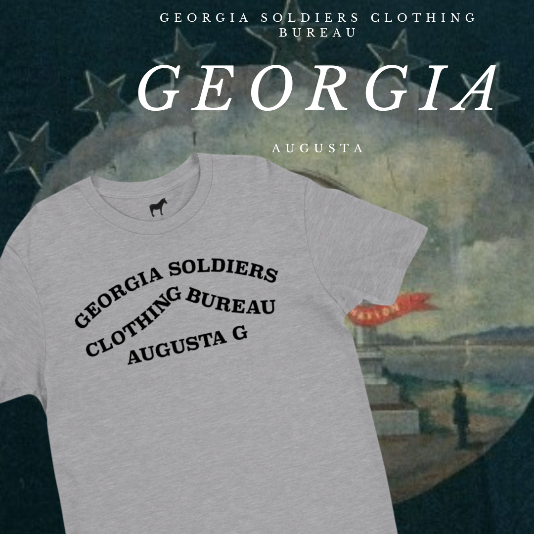 Georgia Soldiers Clothing Bureau Stamp T-Shirt