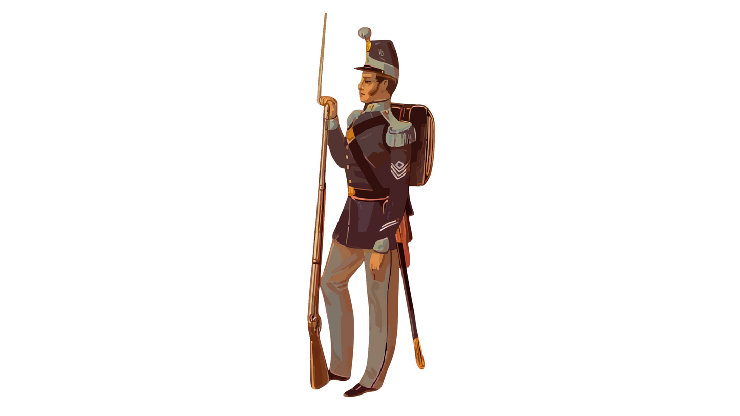 1851 - Infantry Uniform Plate Stickers