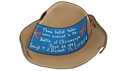 3rd South Carolina - Chickamauga "Beehive" Slouch Hat Stickers/Magnet