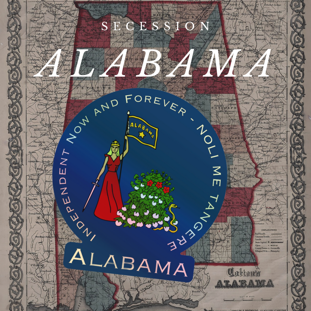 Alabama Secession Flag Sticker