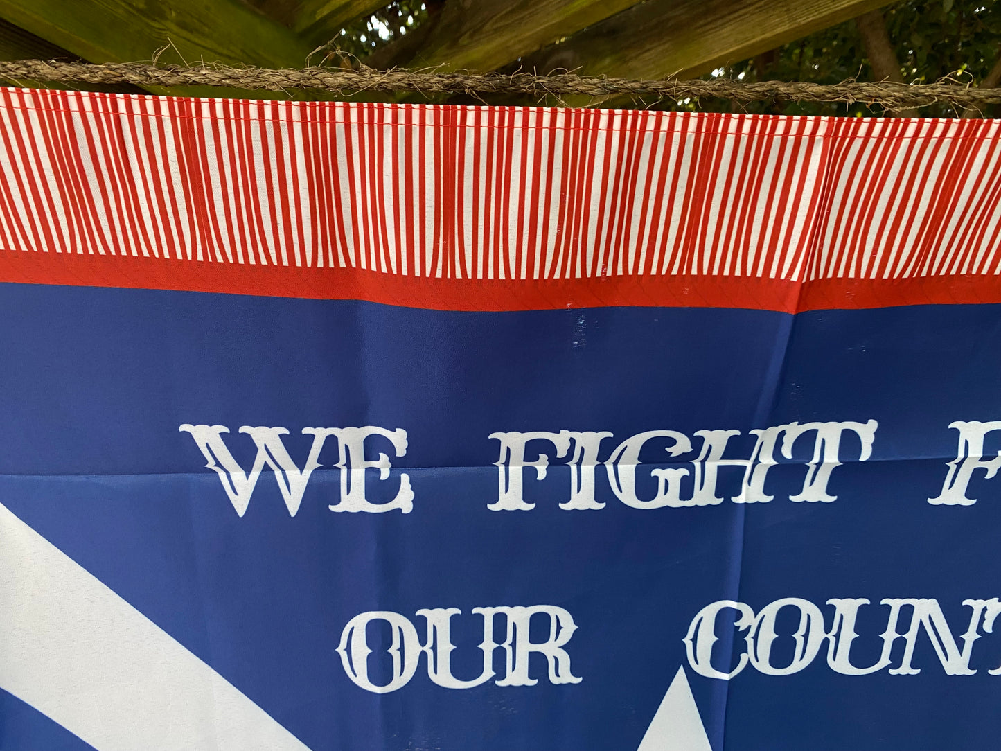 "We Fight for Our Country" 32nd Texas Cavalry - House Flag