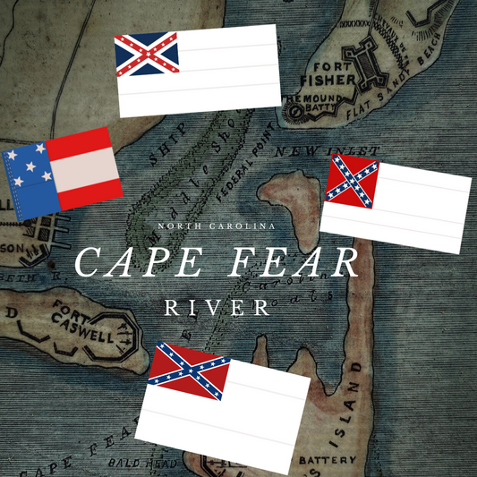 Cape Fear Defense - Fort Fisher and Caswell Garrison Flag Stickers