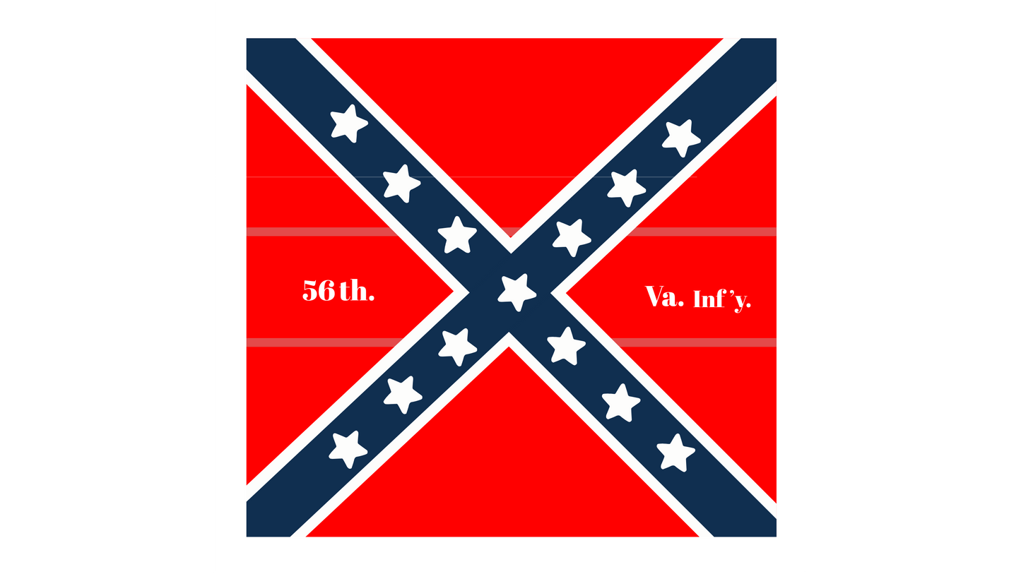 56th Virginia Infantry Flag Stickers/Magnet