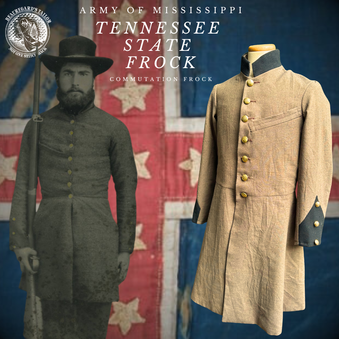 Tennessee State Frock Coat 1861-1862- Size 40 - Ready to Ship