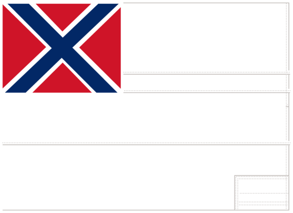 CSS Florida Boat Flag Stickers/Magnets