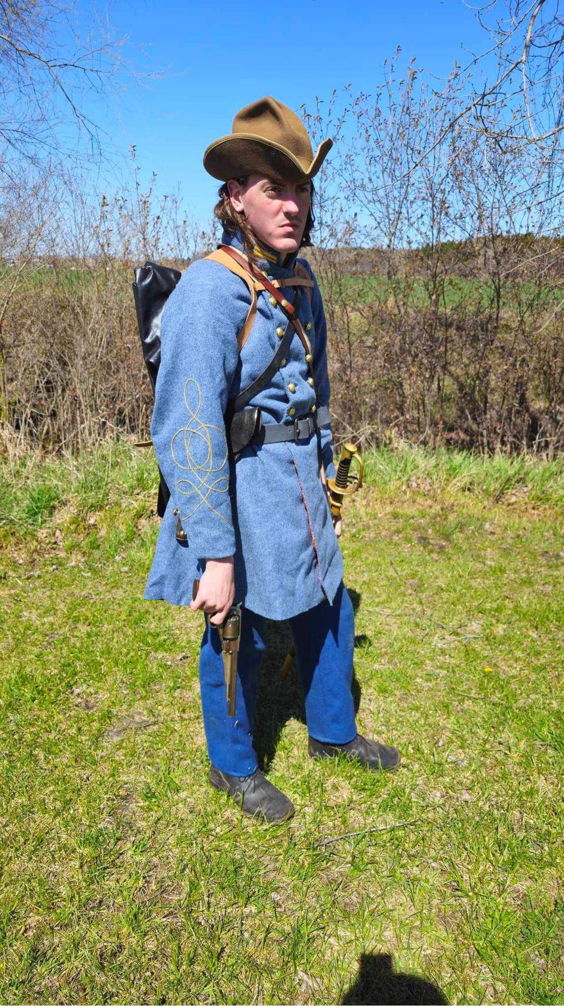 Confederate Officer Frock Coat - Untrimmed Company Grade