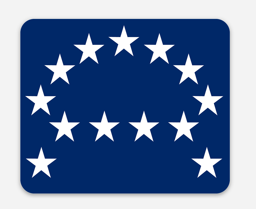 General Robert E. Lee Headquarters Flag Canton Magnet/Stickers