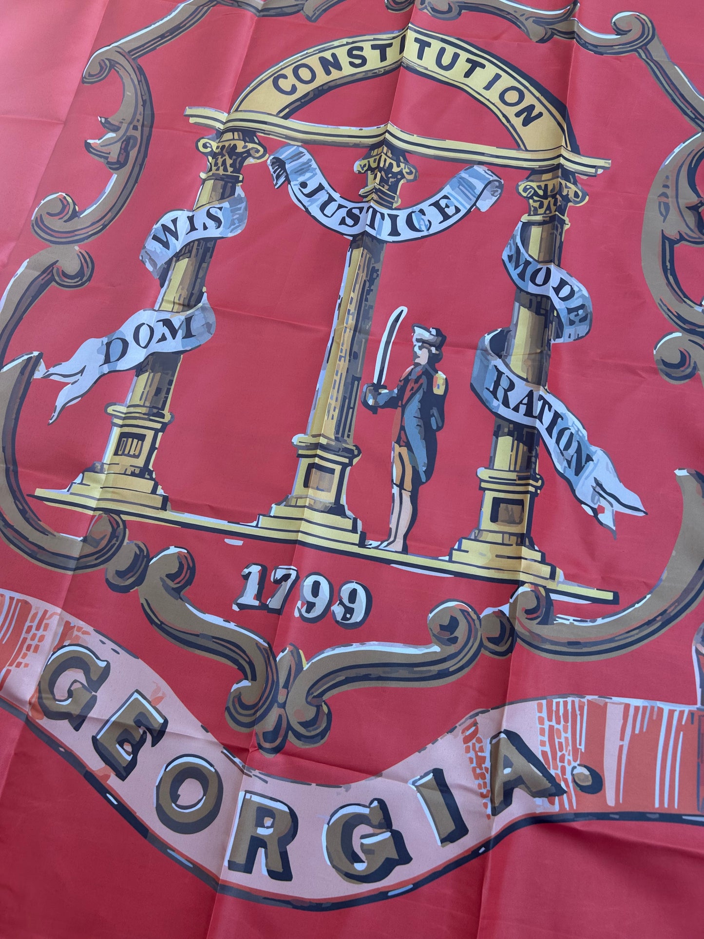 Georgia State Coat of Arms Flag