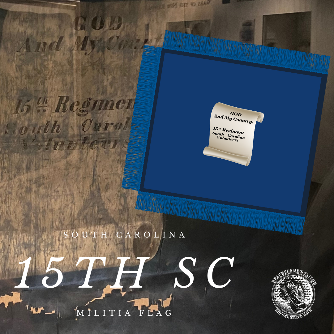 15th South Carolina Volunteers Flag Stickers