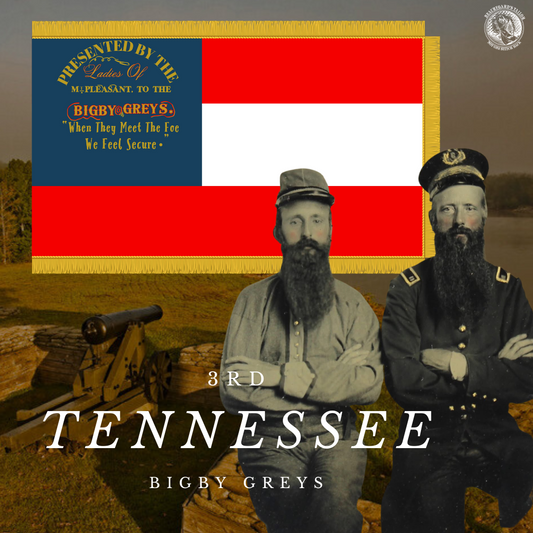"Bigby Greys" 3rd Tennessee Infantry Flag Stickers/Magnet