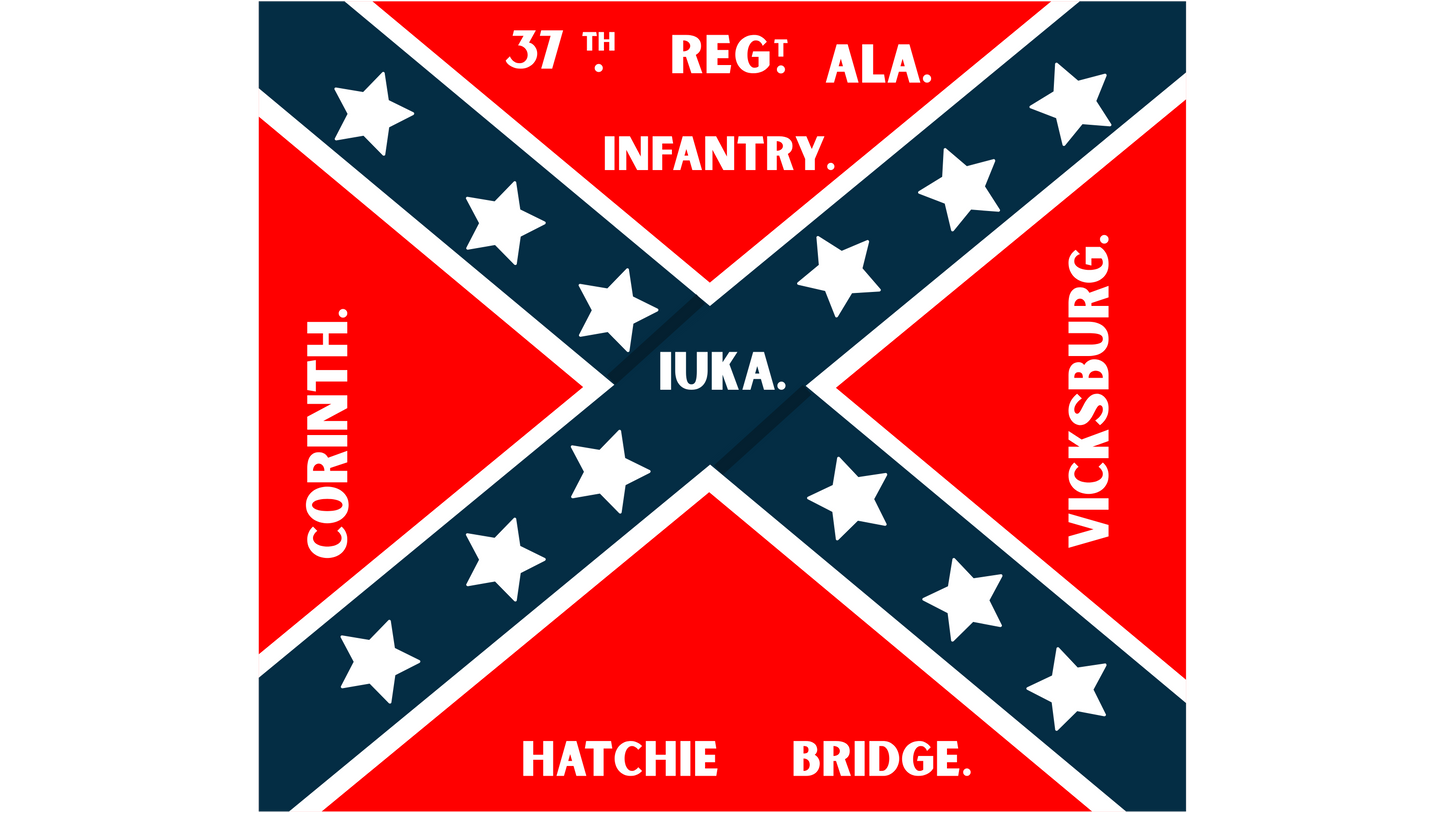 37th Alabama Flag Stickers/Magnets