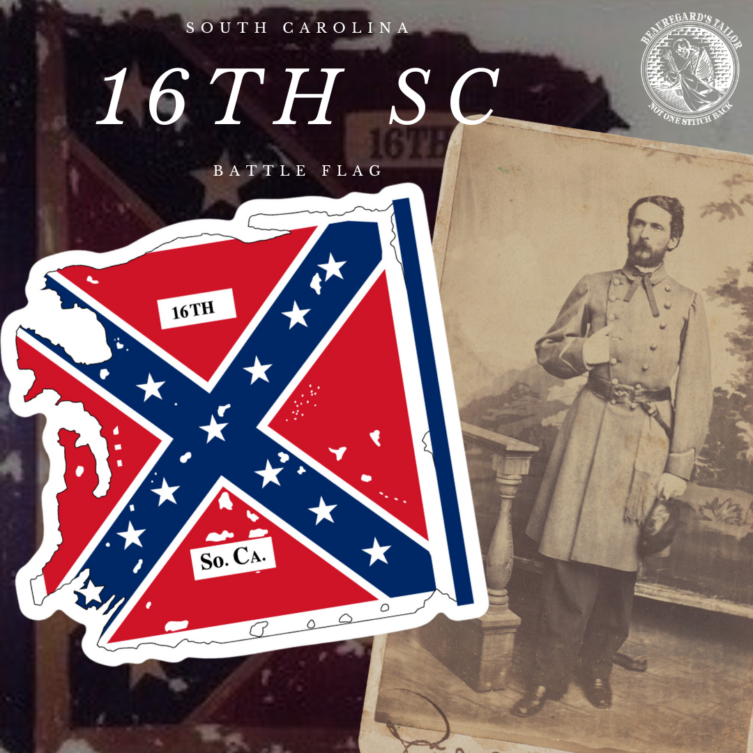"Greenville Boys" 16th South Carolina Flag Sticker
