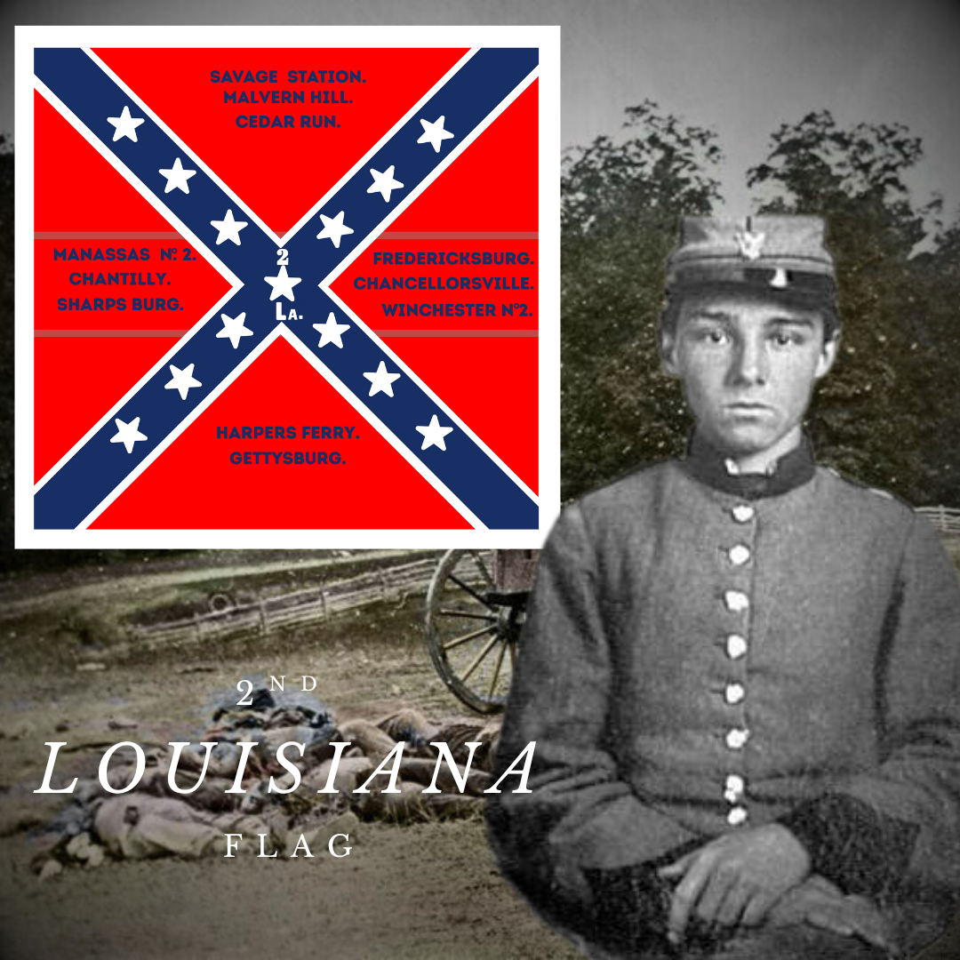 2nd Louisiana Infantry Flag Stickers
