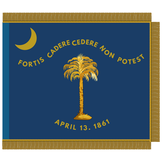 2nd South Carolina - Company I - Palmetto Guards Flag Stickers