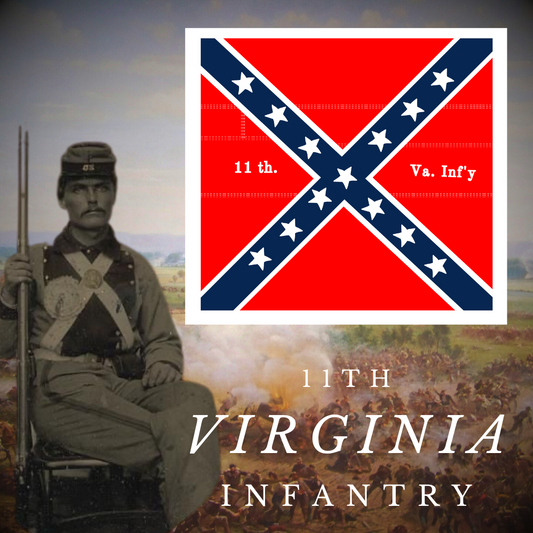 11th Virginia Infantry Flag Stickers/Magnet