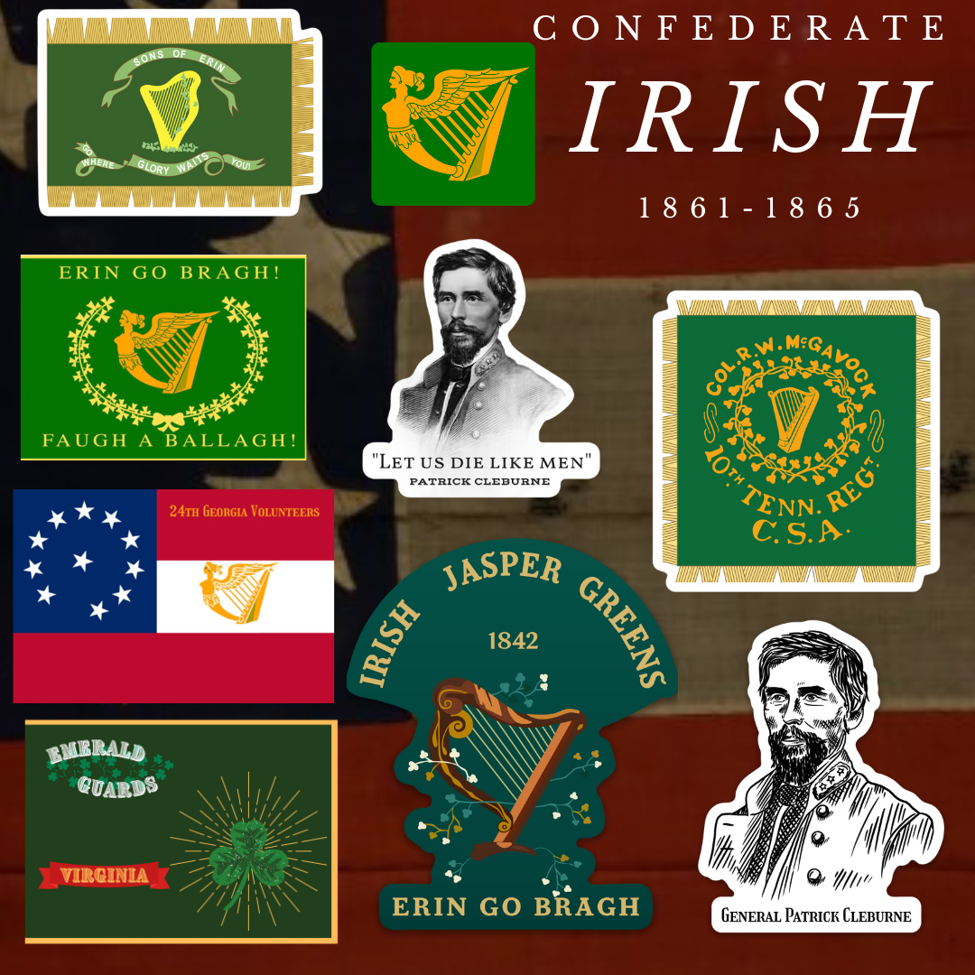 Confederate Irish Sticker Set