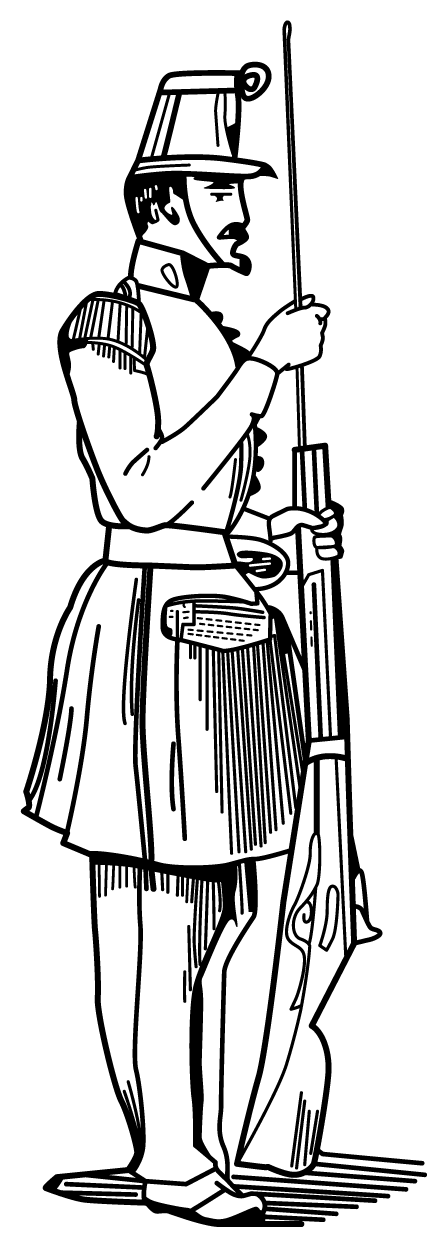 Hardee's Rifle & Light Infantry Tactics Stickers