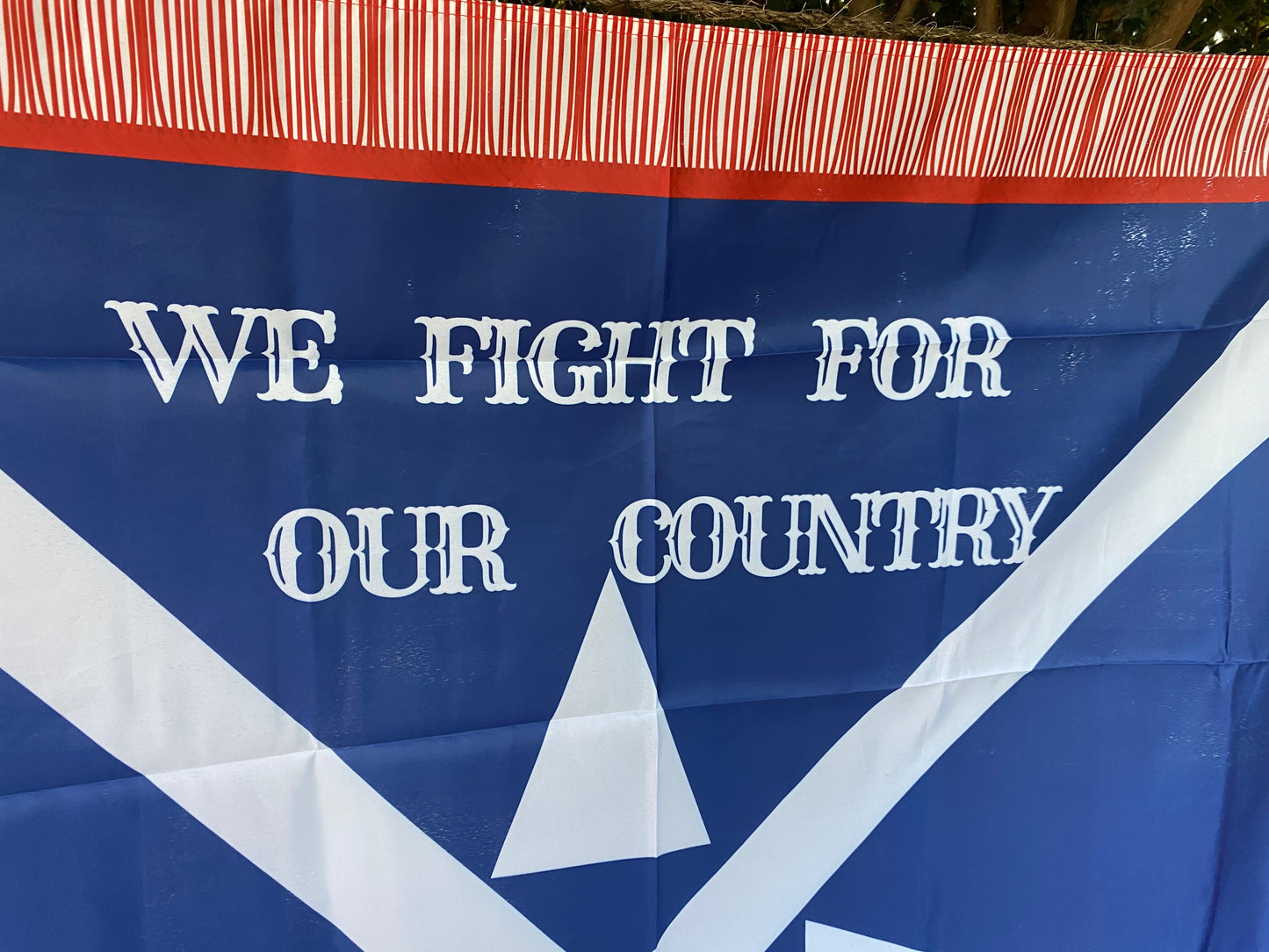 "We Fight for Our Country" 32nd Texas Cavalry - House Flag