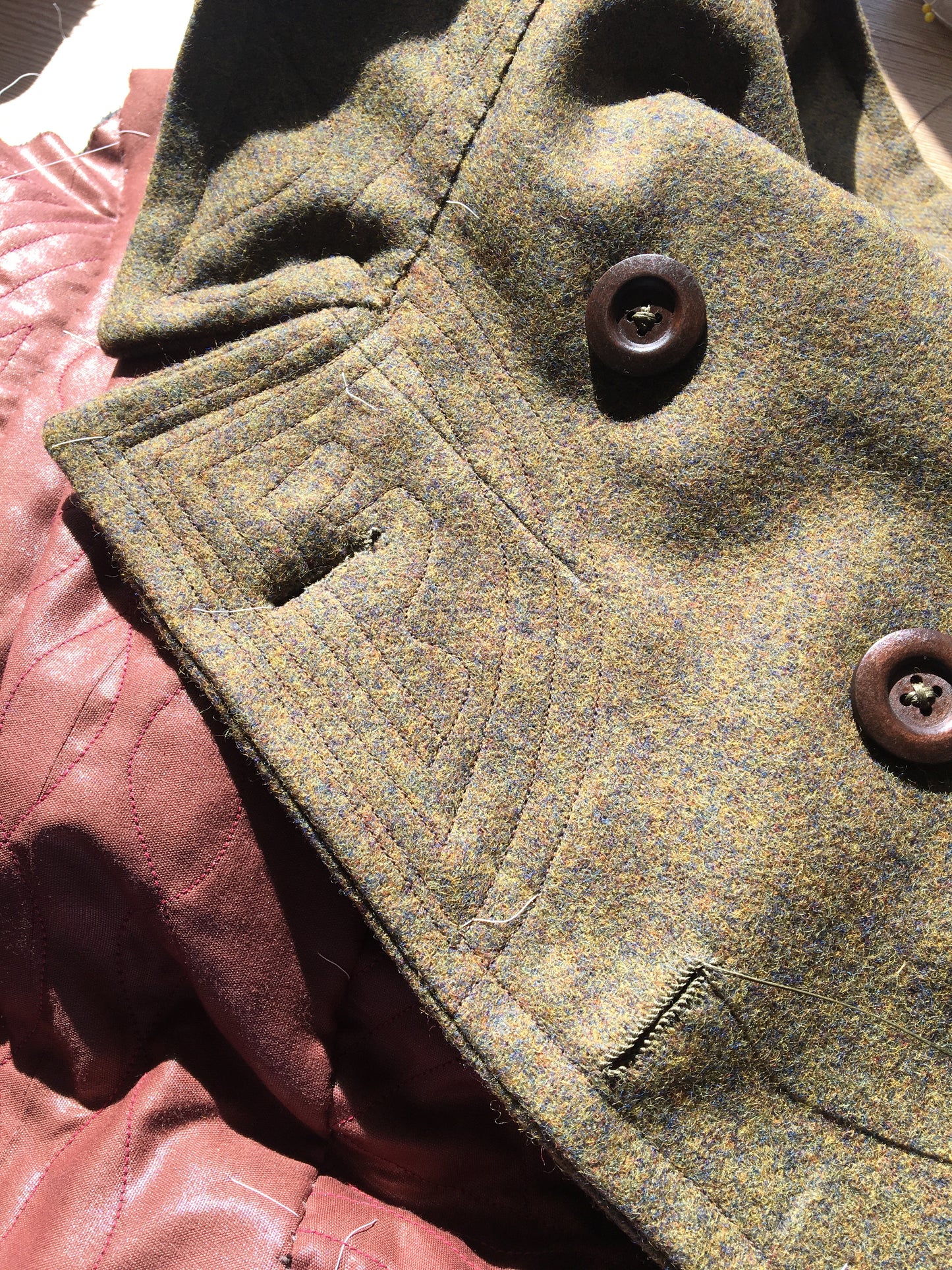 "Pressed into Service" Civilian Modified Confederate Overfrock Coat 1861-1865
