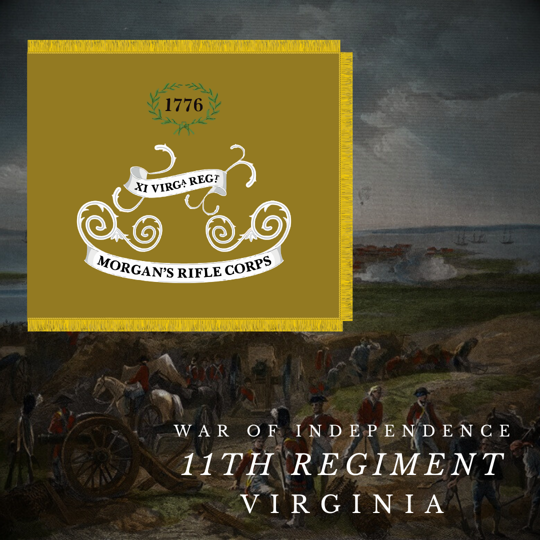 11th Virginia Regiment Flag Stickers/Magnet