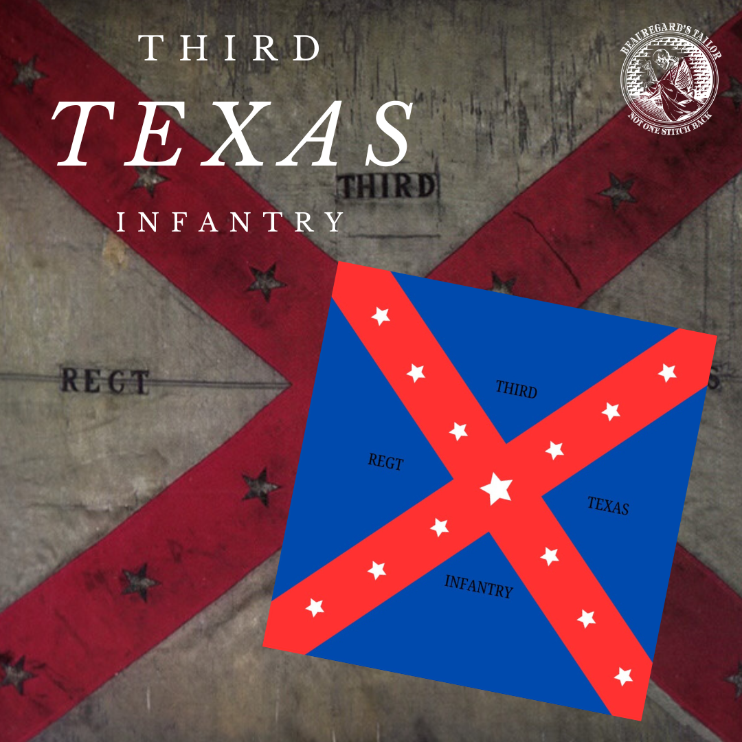 3rd Texas Infantry Flag Sticker