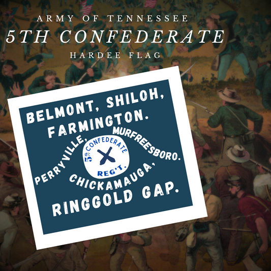 5th Confederate Infantry Hardee Flag Stickers/Magnet