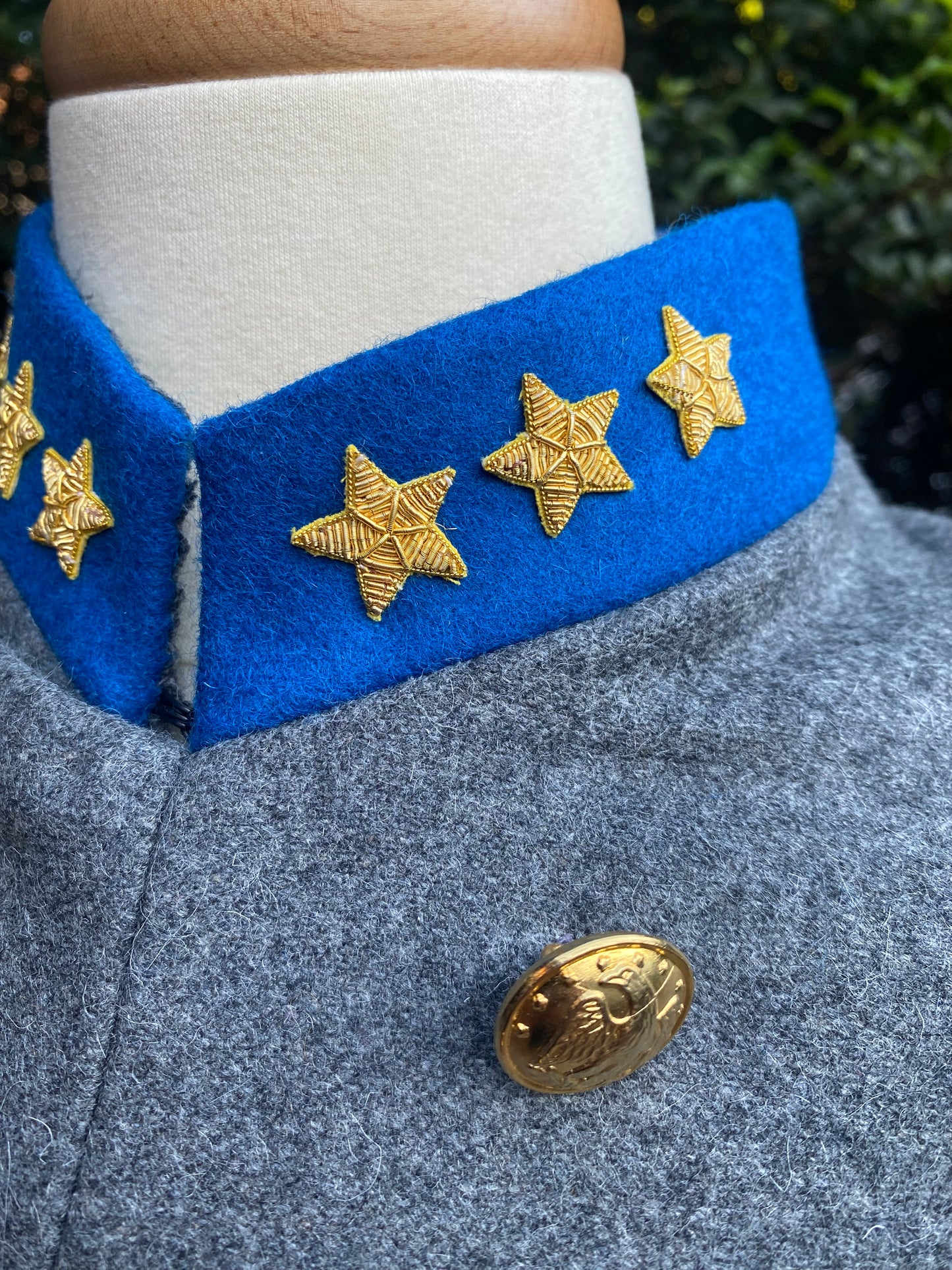 Confederate Officer Frock Coat - Cuff and Collar Trim