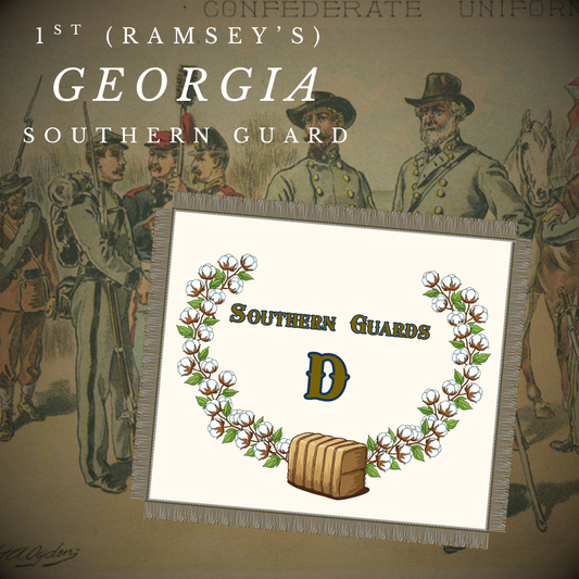 1st Georgia Volunteers - Southern Guards - Company D Flag Stickers/Magnet