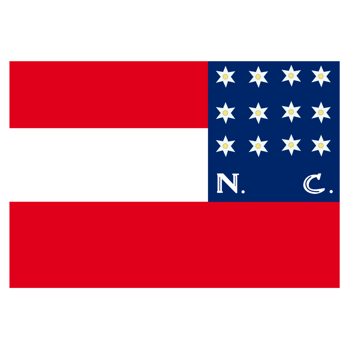 Brevard Rangers - 62nd North Carolina Flag Stickers