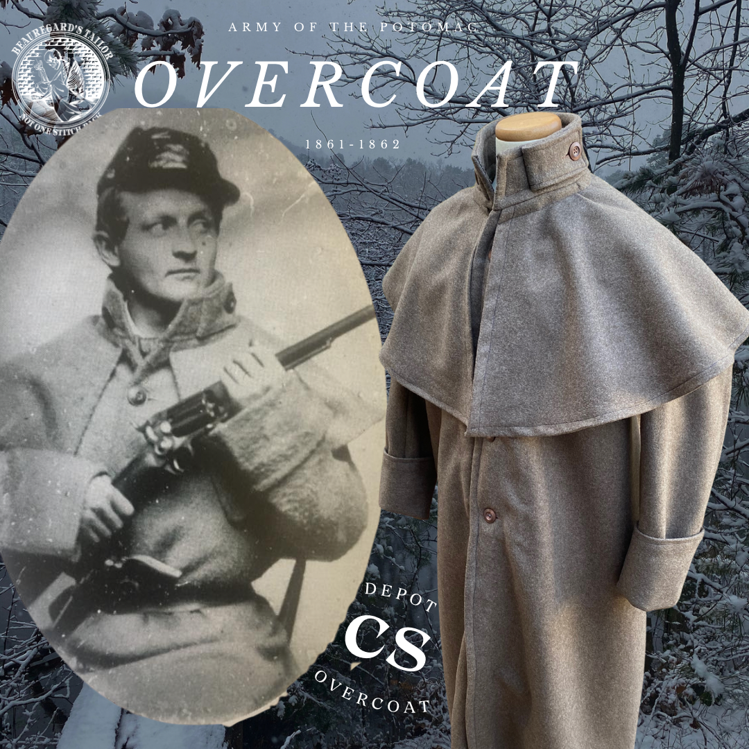 Army of the Potomac (Confederate) Overcoat 1861-1862