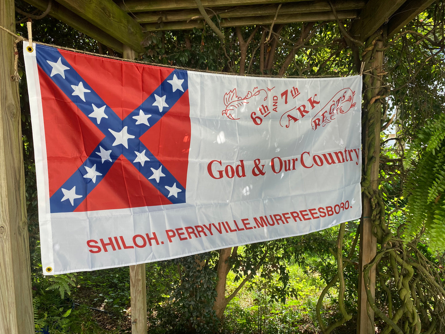 6th and 7th Arkansas 2nd National House Flag