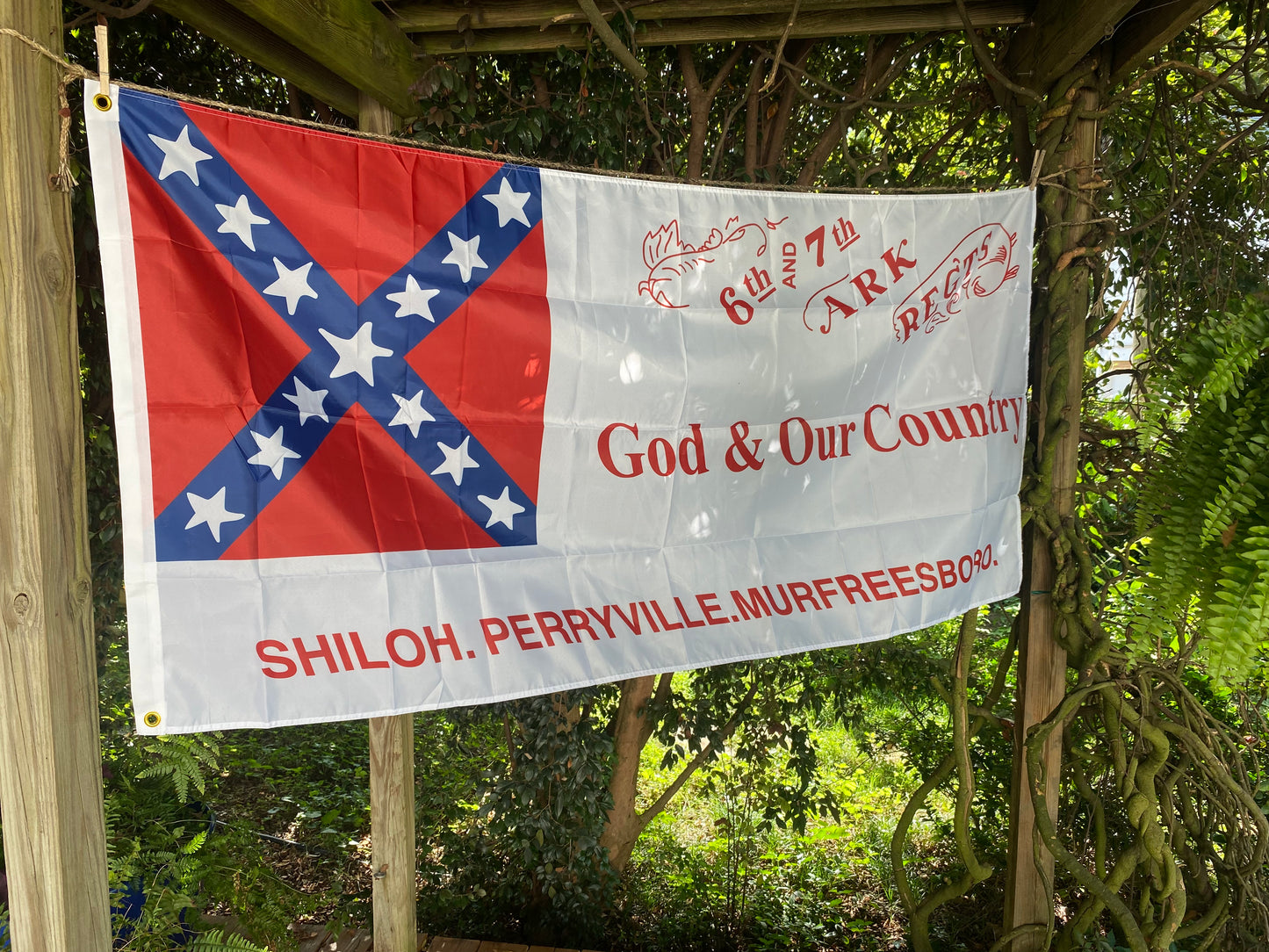 6th and 7th Arkansas 2nd National House Flag