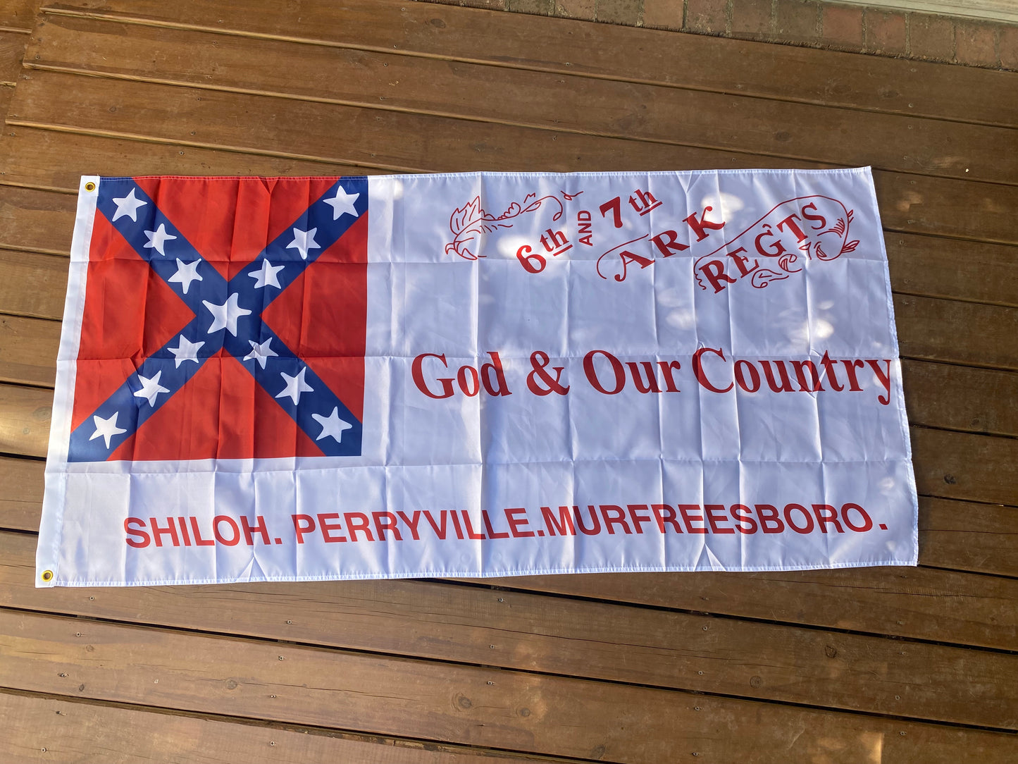 6th and 7th Arkansas 2nd National House Flag