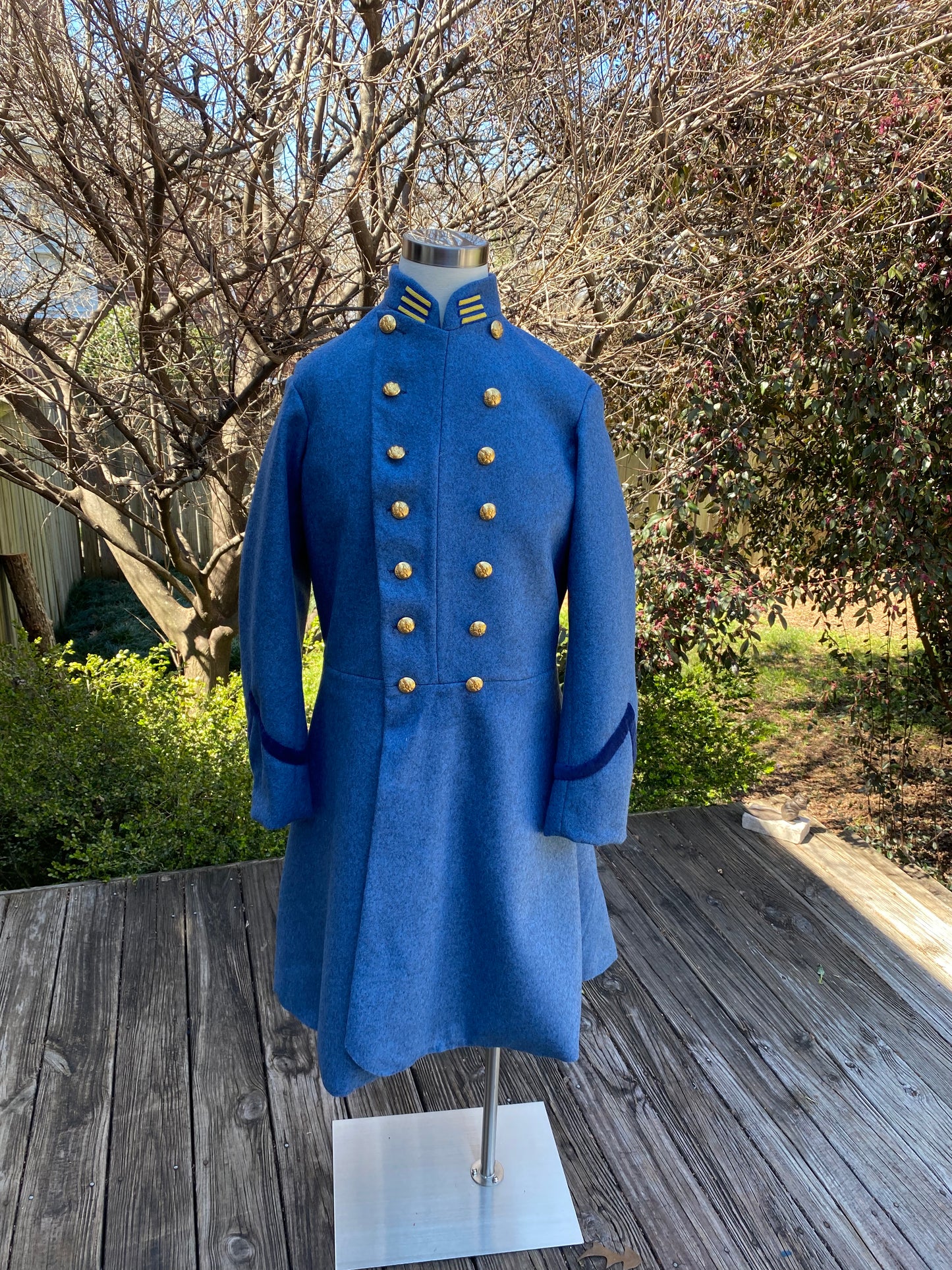 Confederate Officer Frock Coat - Cuff Trim Company Grade
