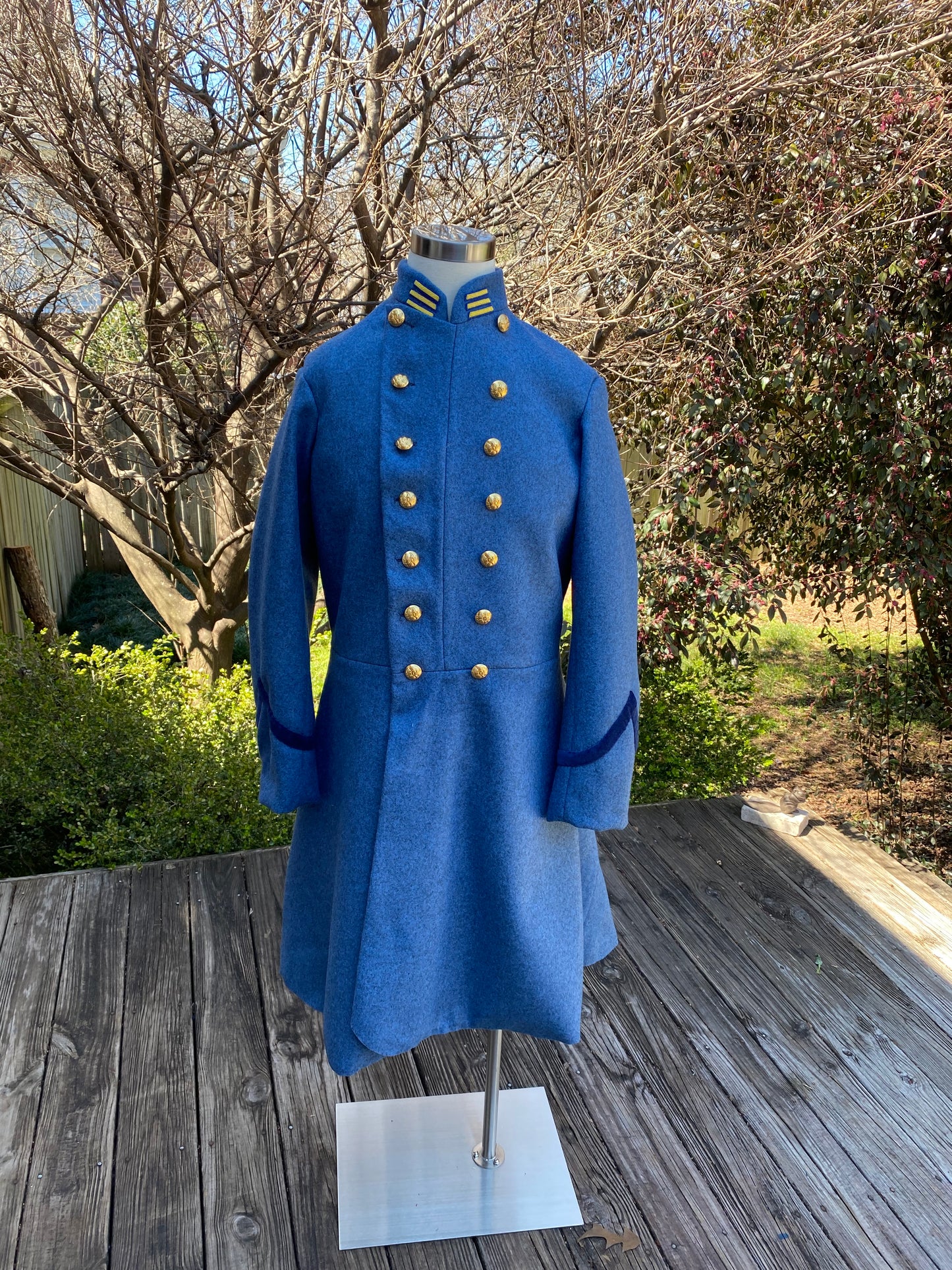 Confederate Officer Frock Coat - Cuff Trim Company Grade