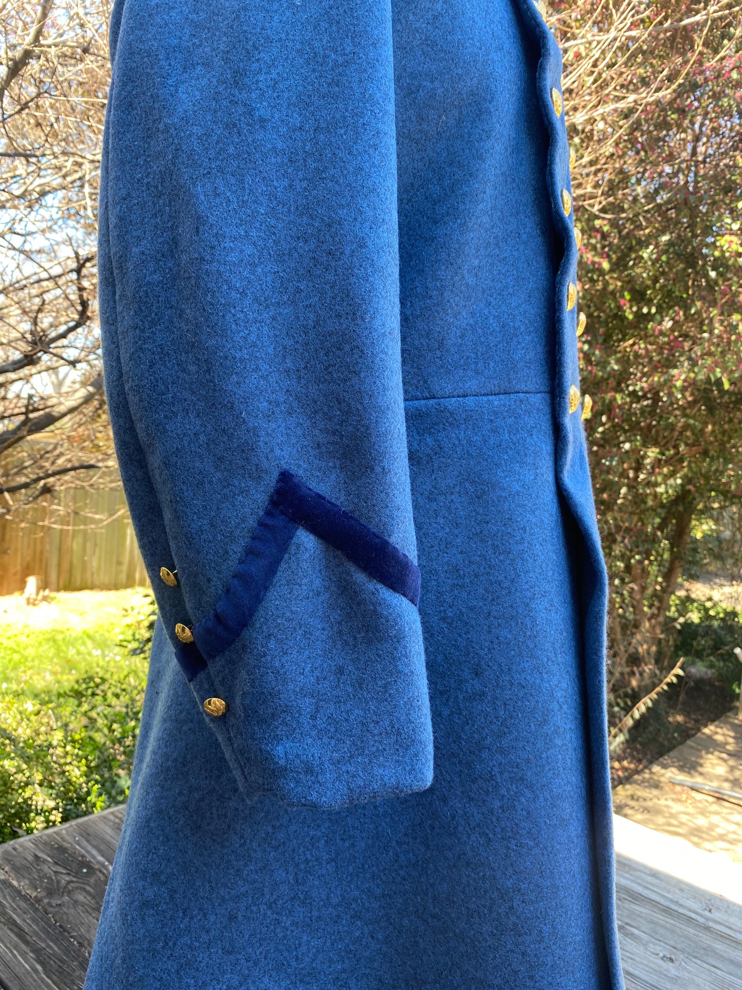 Confederate Officer Frock Coat - Cuff Trim Company Grade