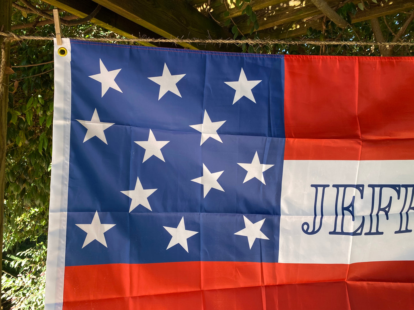 Elkhorn Tavern "Jeff. Davis" First National House Flag