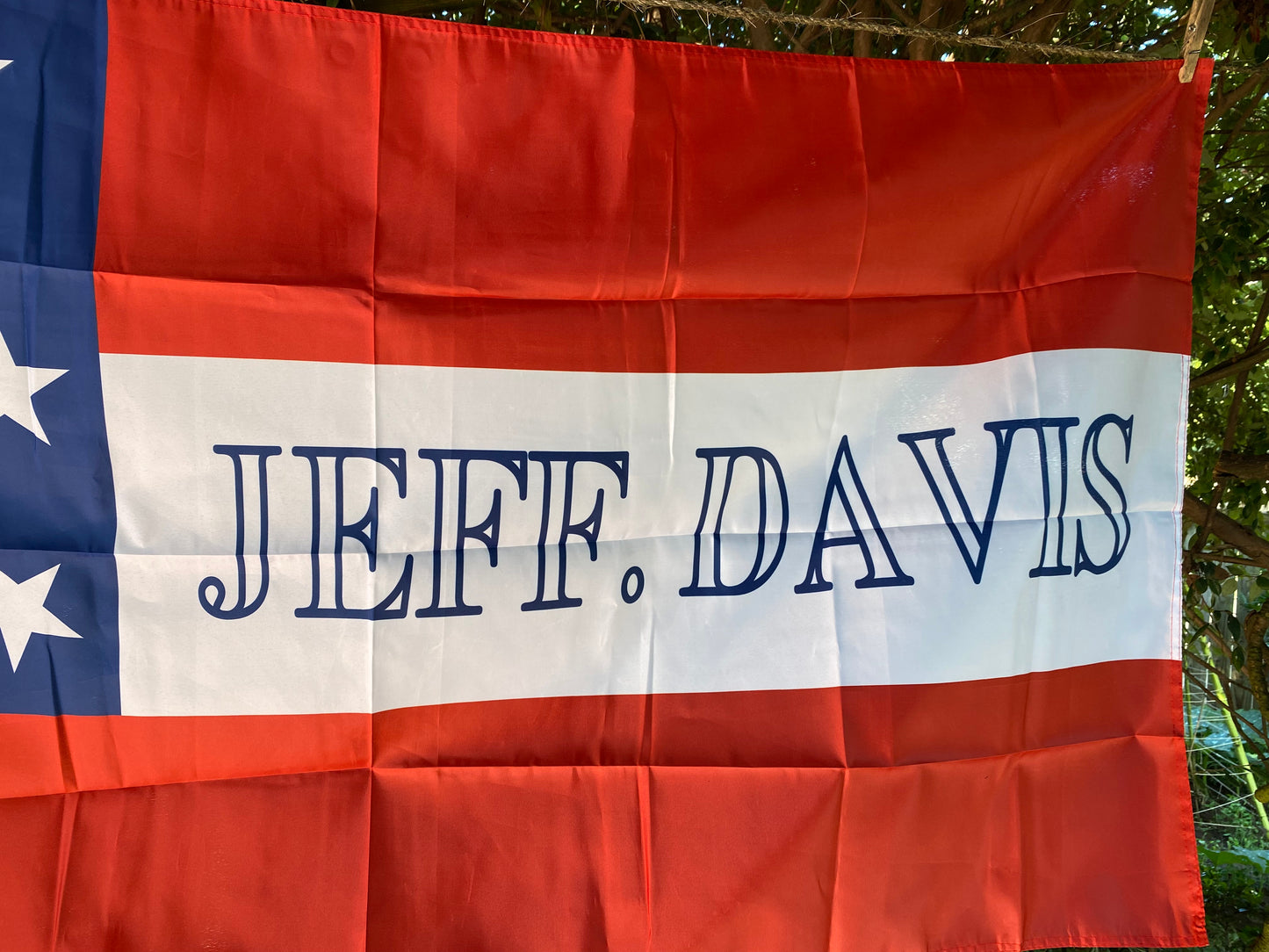 Elkhorn Tavern "Jeff. Davis" First National House Flag