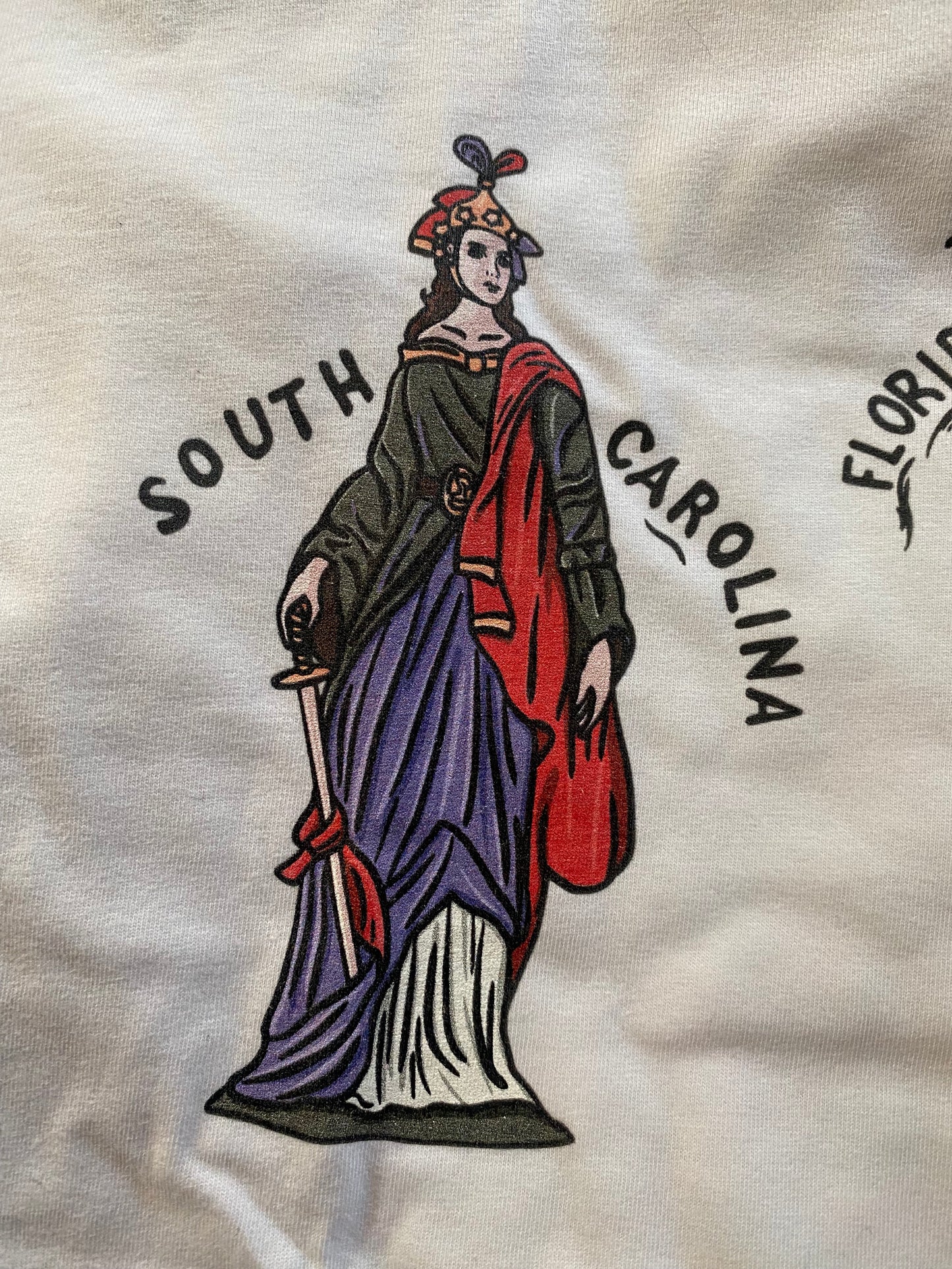 “Touch her if you dare” Savannah, Georgia Secession Flag Shirt