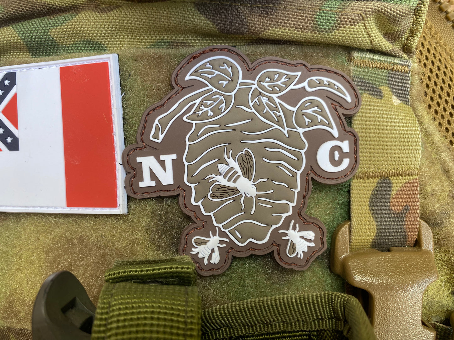 North Carolina Military Institute Beehive/Hornets' Nest PVC Patch