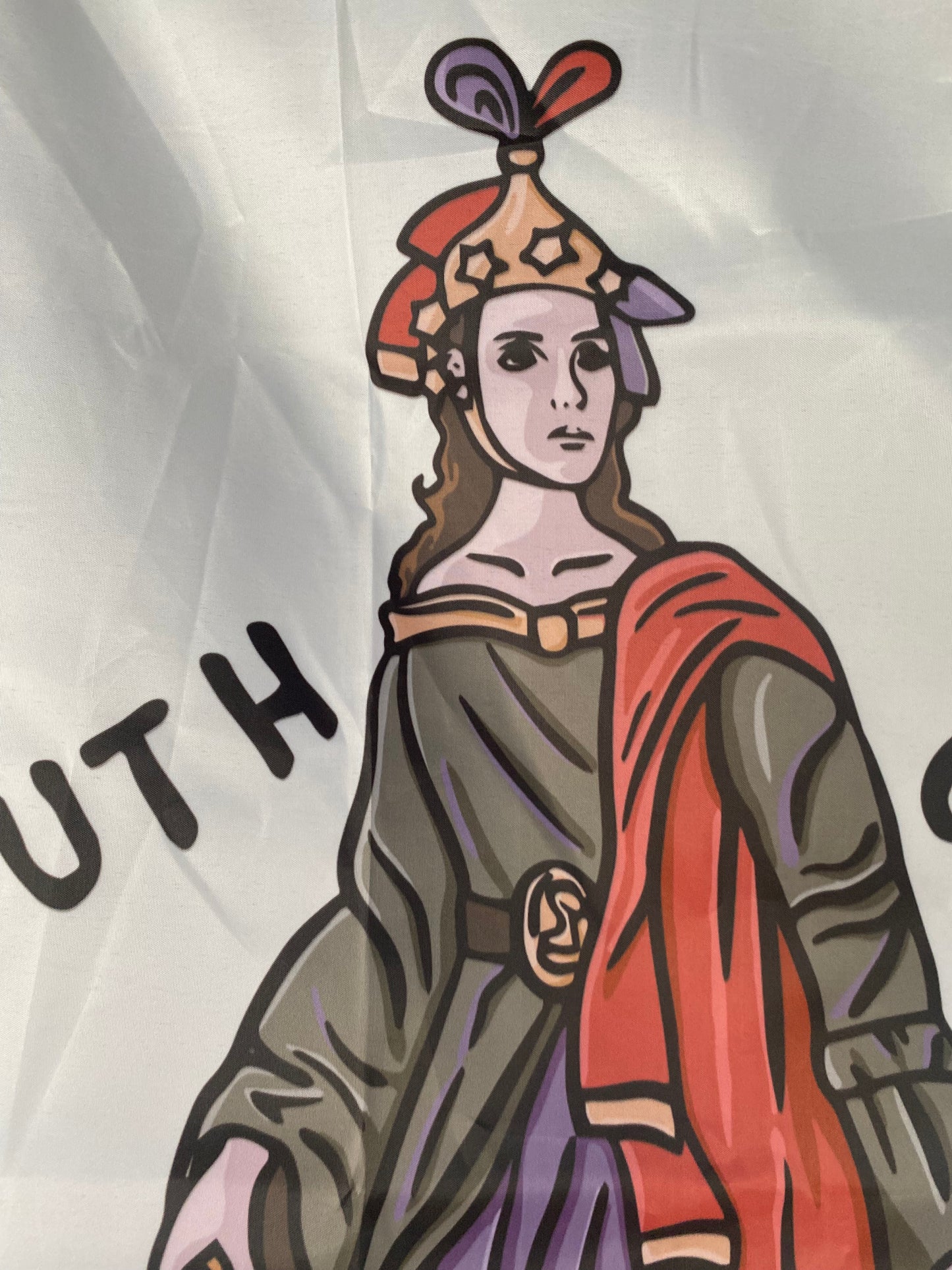 "Touch her if you dare" 1860 Georgia Secession Banner House Flag