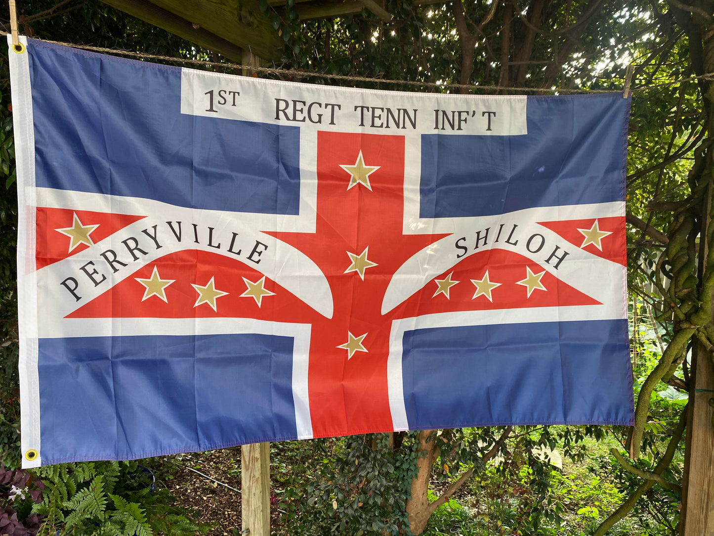 1st Tennessee Infantry Regimental Flag - Polk's Corps (2nd pattern) House Flag