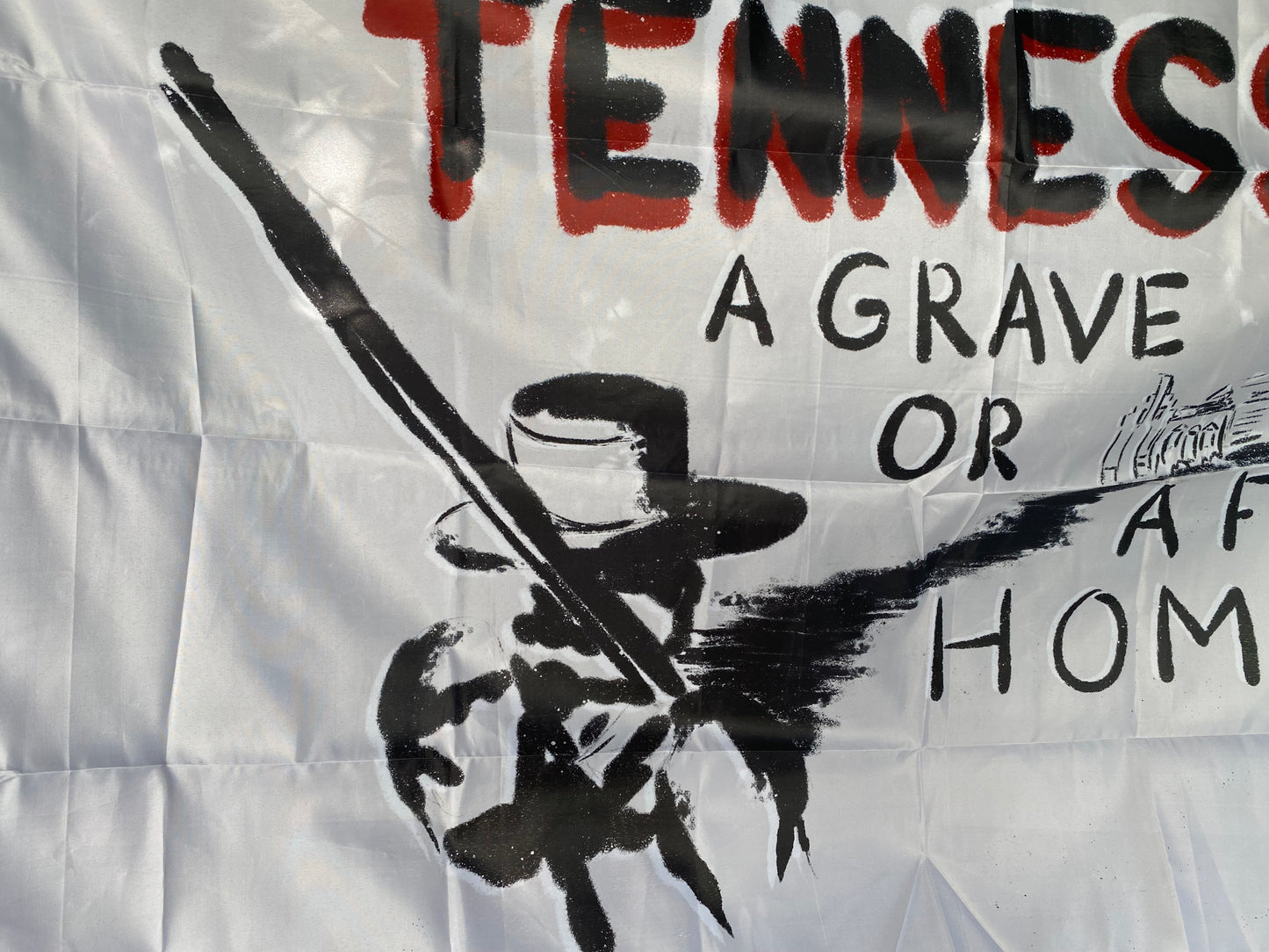 "Tennessee - A grave or a free home" House Flag