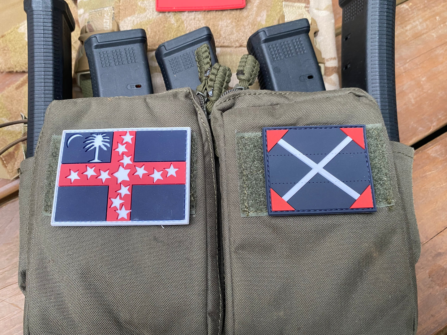 39th North Carolina Battle Flag PVC Patch